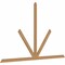 Ekena Millwork Saratoga Timber Gable Bracket, Western Red Cedar, 108"W x 68"H x 1 1/2"D x 3 1/2"F, 15/12 Pitch GBW108X68X0204SAR00SWR - alternate 5